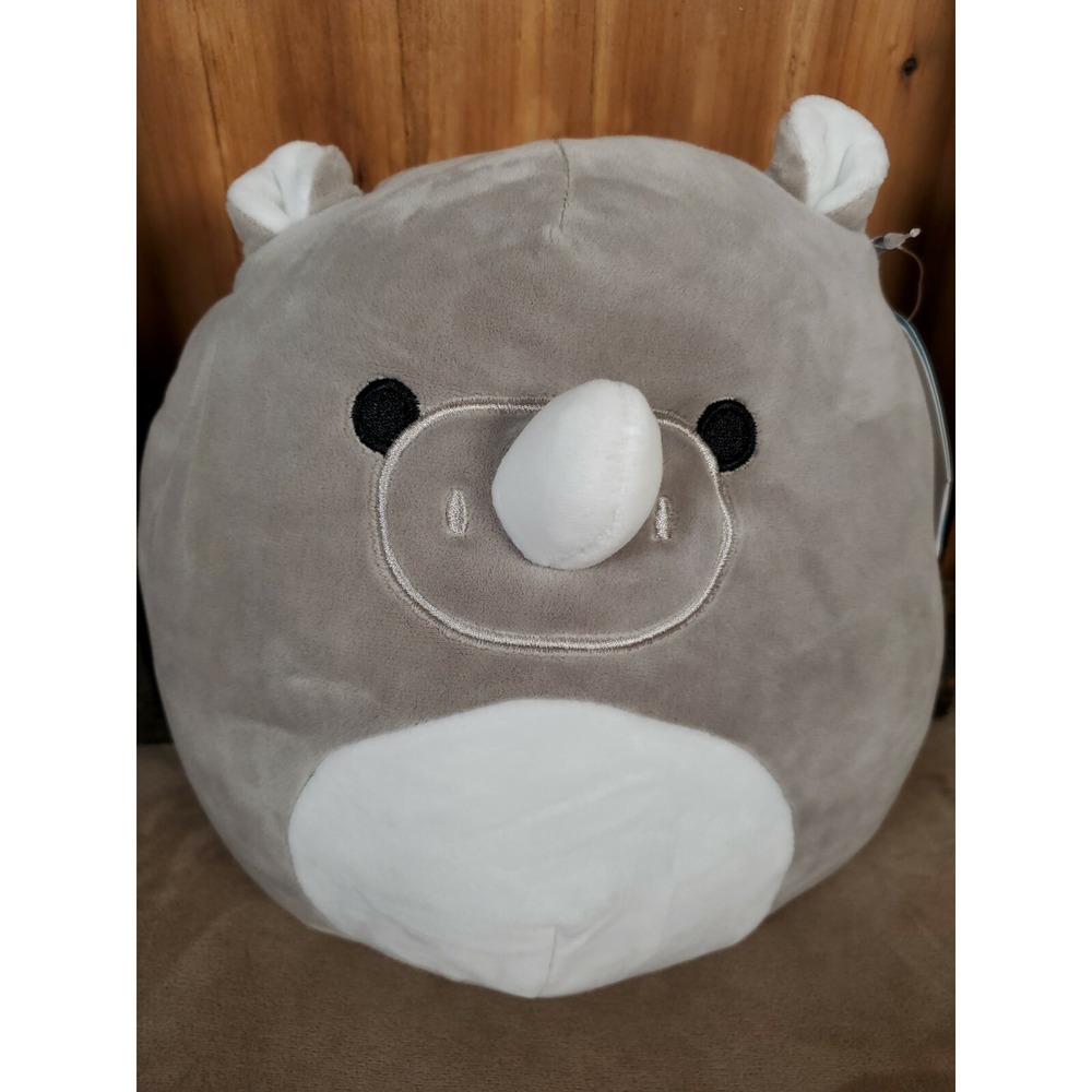 Squishmallow Irving the Gray Rhino 8" Stuffed Plush by Kellytoy SB-#171 NEW